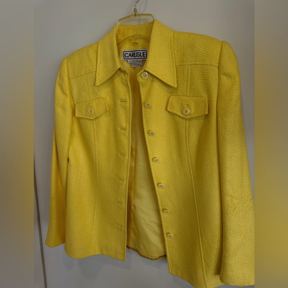 Carlisle Women's Vibrant Yellow Blazer - Picture 2 of 11